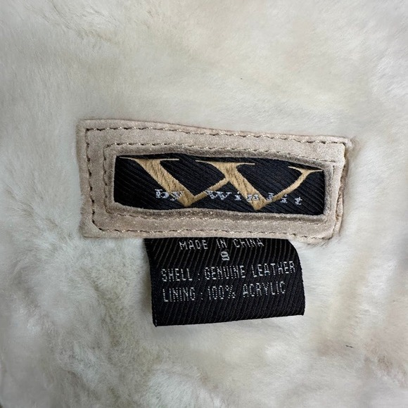 Winlit Womens Shearling Lined Genuine Leather Jacket Brown Zebra Print - Picture 4 of 14